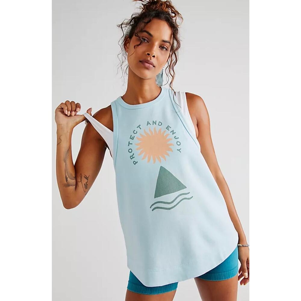 FP Movement X Surfrider Care FP Inhale Tank "Protect and Enjoy" SMALL